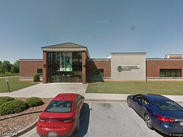 USCIS Greer Field Office building at 501 Pennsylvania Avenue, Greer SC