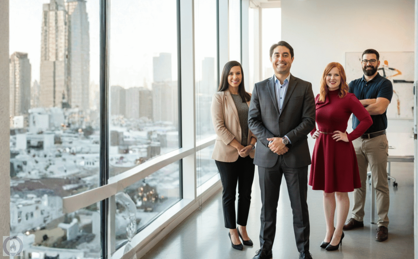 The Occam Immigration team at their office