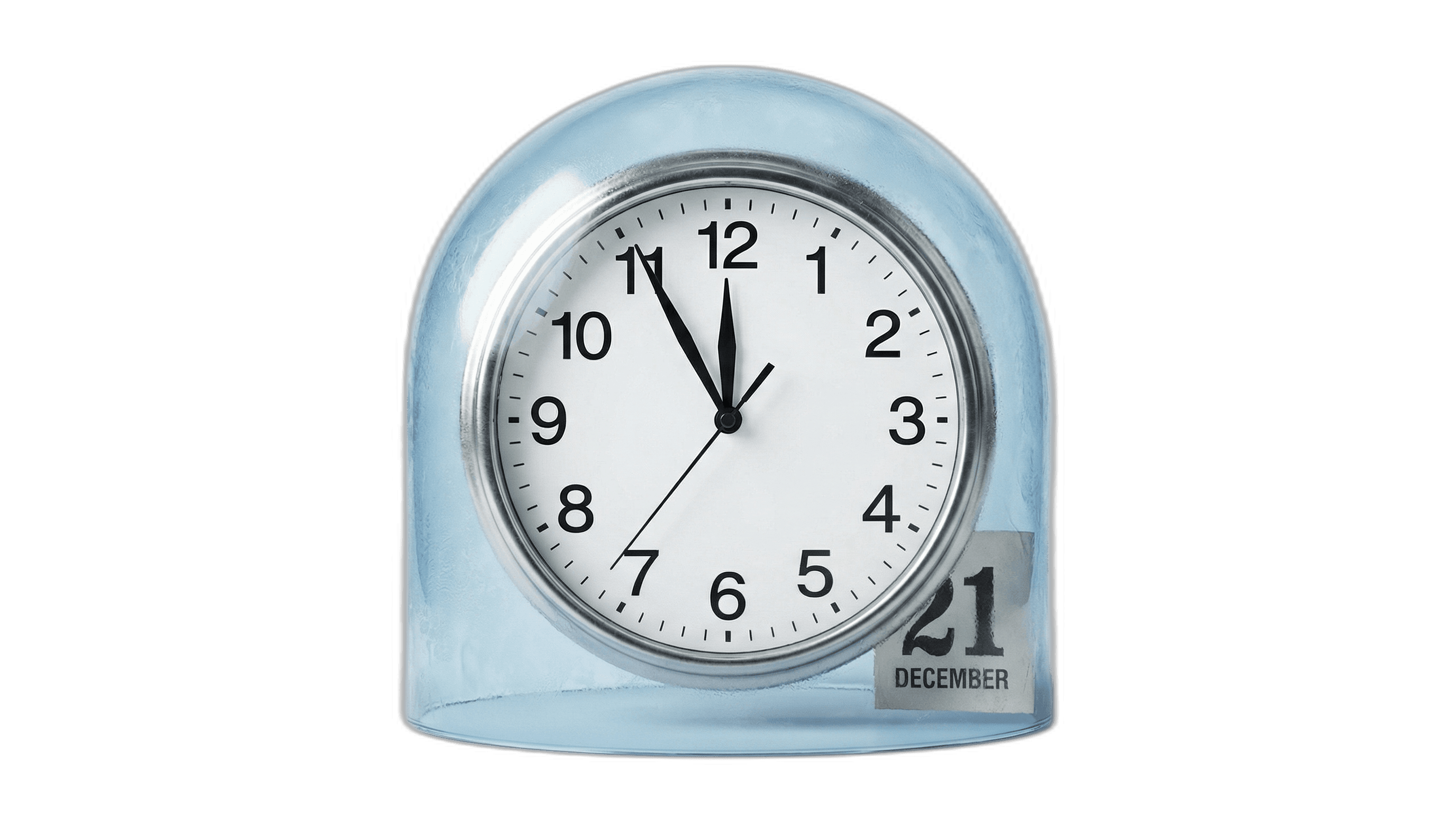 Clock showing 11:55 with a protective shield freezing time, symbolizing the Child Status Protection Act preventing aging out.